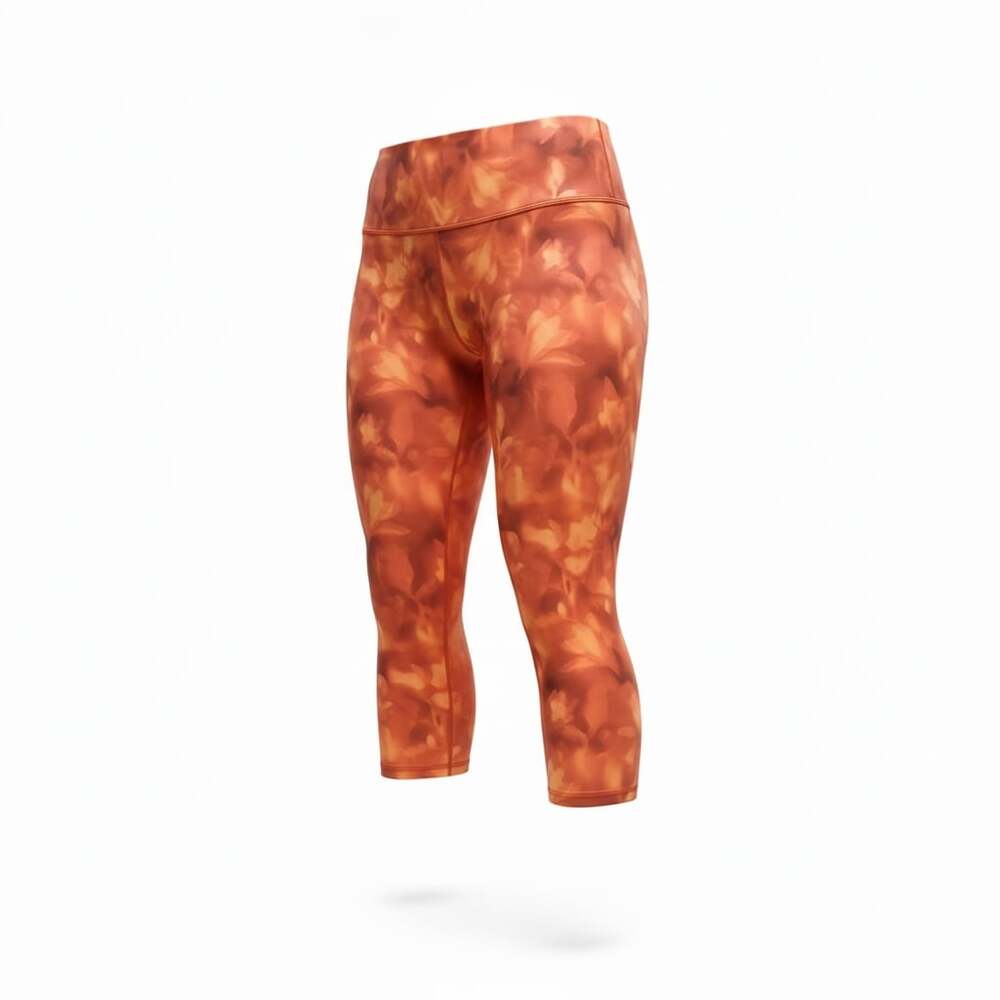 Athleta Elation Printed 7/8 Tight in Serene Island Coral